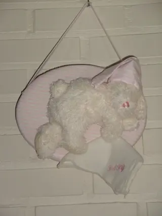 PLUCHE BEER BABY ROZE 32 STUKS Appletree NIEUW