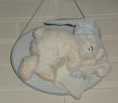 PLUCHE BEER BABY BLAUW 32 STUKS Appletree NIEUW