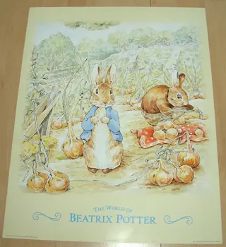 KONIJNEN THE WORLD OF BEATRIX POTTER 90 POSTER NIEUW