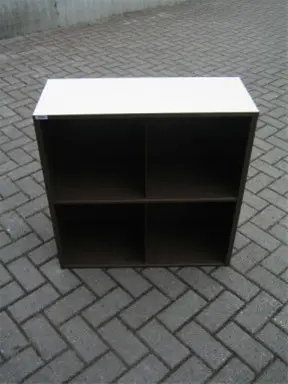 2x Open kast H75xB75xD41cm.