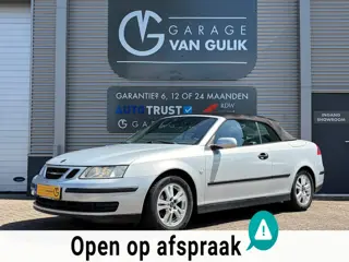 Saab 9-3 Cabrio 1.8t Vector 150PK Trekhaak,Clima,Cruise,Isofix,ElektrRamen+Spiegels,Parkeersensoren,