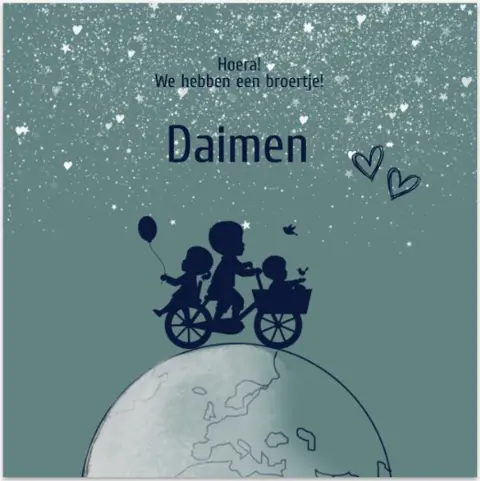 Stijlvolle kaartjes bij JilleJille.nl - geboortekaartjes