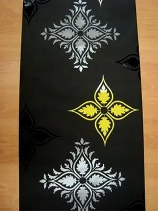 Zwart zilver lime retro vlies opruiming uitverkoop behang