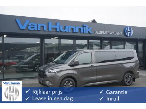 Ford Transit Custom 320L 2.5 PHEV 233PK Dubbel Cabine Limited PRIJS INCL. BPM !! 13" Navi, Adap. Cru