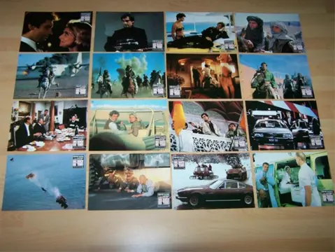 THE LIVING DAYLIGHTS lobbycard set.