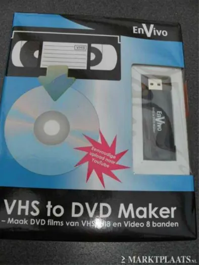 Dvd-maker zet uw videobanden over op dvd
