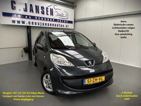 Peugeot 107 1.0-12V XS Urban Move 5 deurs!