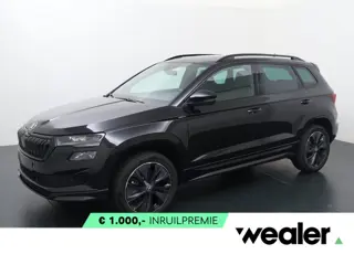 Škoda Karoq Sportline Business 1.5 TSI 150 PK DSG | Automaat | Trekhaak | Sportline lounge interieur
