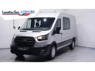 Ford Transit 2.0 TDCi 130 pk L3H2 Dubbel Cabine Airco Camera, Trekhaak, PDC V+A, 6-Zits