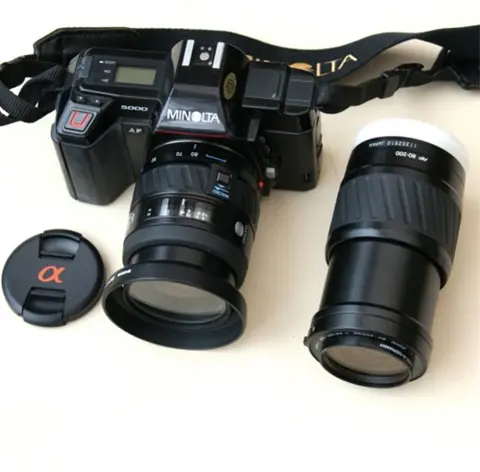 Minolta lenzenset voor Sony DSLR-SLT camera`s