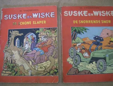 2 kleurendruk suske en wiske