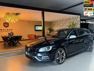 Volvo V60 2.4 D6 Twin Engine R-Design|Plug-in Hybrid | Leder|Memory|Schuifdak|Trekhaak 1.800kg trekg