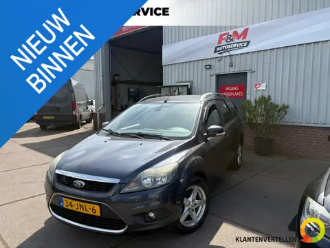 Ford Focus Wagon 1.8 Titanium Flexi Fuel Clima, cruise, navi, pdc achter, trekhaak
