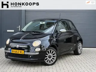 Fiat 500 RIJKLAAR - ROOD LEER, PANO! NWE RIEM - NWE APK - NETJES
