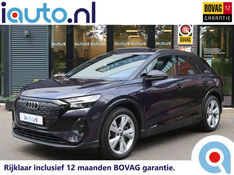 Audi Q4 e-tron 50 quattro S Edition 77 kWh Optiek Zwart S-Line/Pano/Leder/Matrix LED/Elek. stoelen+m