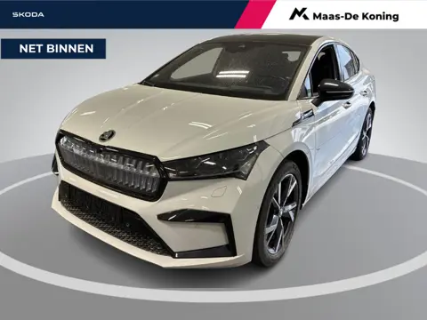Skoda Enyaq Coupé iV 80 Sportline 204pk · SOH 96,2% · Panoramadak · Cristal Face · 360 Camera · Elek