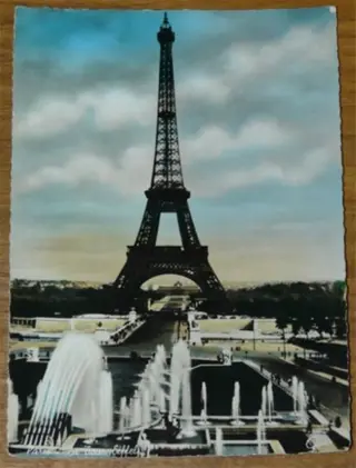 Postkaart Gani (4618), Paris Le Tour Eiffel, jaren'40.