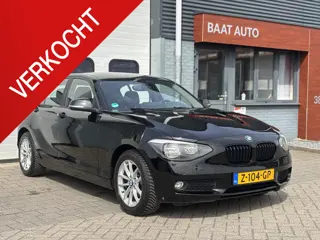 BMW 1-serie 116i Limited Edition NIEUWE KETTING + APK 2012 zwart Apple CarPlay stoelv.