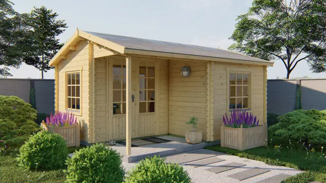 Blokhut - Tuinhuis Johan | 34 mm | vuren onbehandeld
