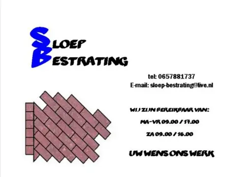 Sloep bestrating