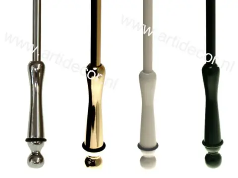 Luxe trekstangen voor het sluiten van gordijnen.