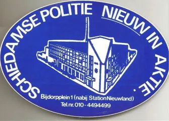 Sticker Politie Schiedam