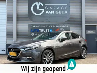 Mazda 3 2.0 SkyActiv-G 120PK Navi,Clima,Cruise,Isofix,ElektrRamen+Spiegels,Stoel+StuurVerwarming,Cam