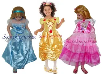 Belle Sneeuwwitje Assepoester Doornroosje Rapunzel jurk