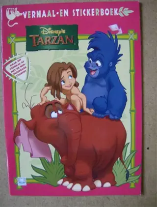 Tarzan verhaal en stickerboek adv. 1122