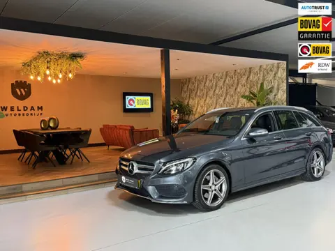 Mercedes-Benz C-klasse Estate C 180 AMG Line | Trekhaak | Leder | PDC | LED | Cruise | Automaat