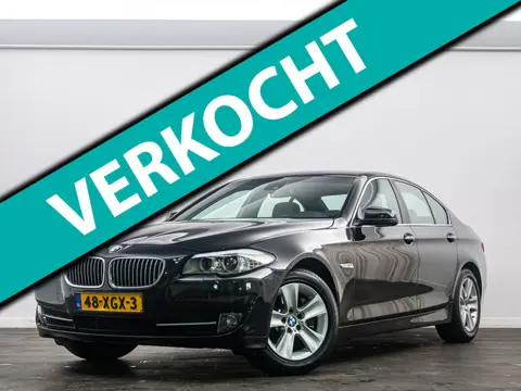 BMW 5-serie 528i High Executive 245 PK Ivoor leder/Xenon