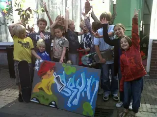 Graffiti workshops, graffiti kinderfeestje