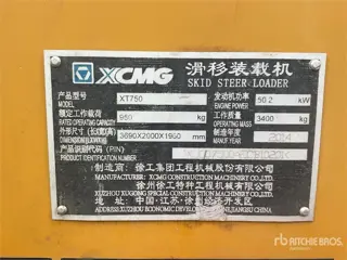 XCMG XT750 Skid Steer Loader (bj 2014)