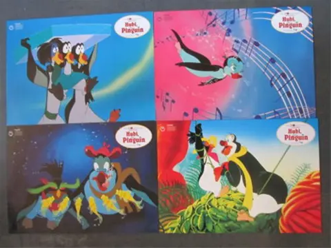 THE PEBBLE AND THE PENGUIN lobbycard set.