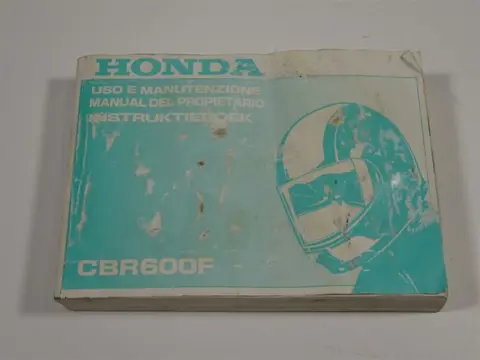 INSTRUCTIEBOEKJE Honda CBR 600 F 2001 - 2007