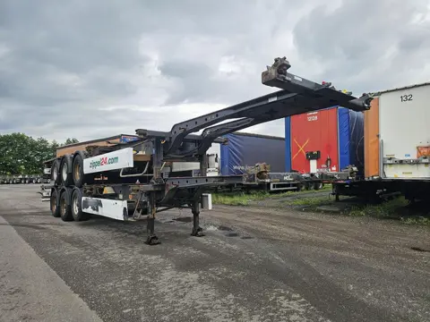 Krone sd- fixed 40 foot chassis - with 2 x 20 foot connection -20 foot middle - the on TOP.