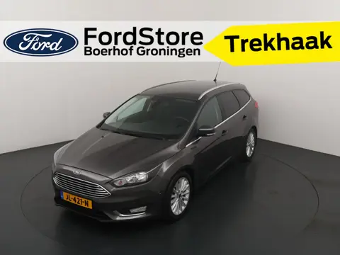 Ford FOCUS Wagon EcoBoost 125 pk Titanium | Trekhaak | Voorruitverw. | Navi | Clima | Cruise | 17" |