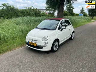 Fiat 500 C 0.9 TwinAir Lounge Cabrio Airco Leder Bekleding Pdc