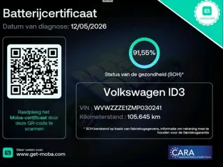 Volkswagen ID.3 Life 58 kWh 92% soh PDC V+A CARPLAY| Rijassistent-systeem