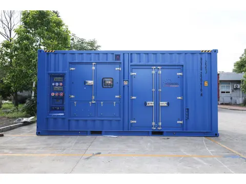 Mitsubishi S12R-PTAA2 Leroy Somer 1650 kVA Supersilent Generatorset in 20 ft container
