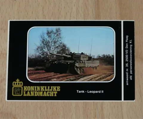 Sticker, Tank Leopard II, KL, jaren'80.(1)