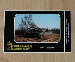Sticker, Tank Leopard II, KL, jaren'80.(1)