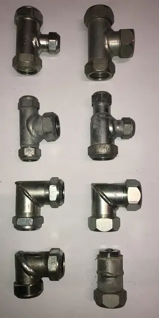 CV Knelfittingen Bonfix e.d. 15mm, 22 mm en 28 mm.