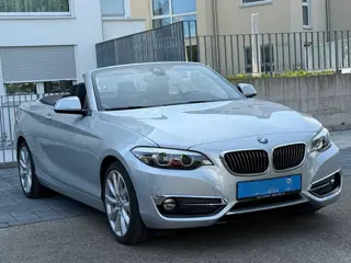 BMW 2 Serie Cabrio 220iA LUXURY ** ADAPT. LED, LEDER, NAVI, VERW. STUUR CAMERA, 18-inch LMV ** UNFAL