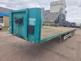Pacton BPW - Drum Pacton 3-assige platte oplegger - BPW assen - Trommelremmen - Luchtvering - 32 Ton