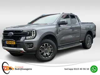 Ford Ranger 2.0 Super Cab EcoBlue Wildtrak | Trekhaak 3.5T | ACC | 360 Cam | Rollertop | Leder