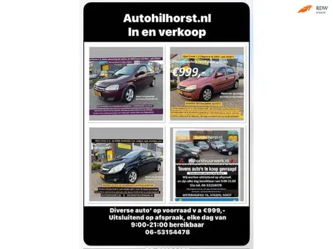Opel Corsa 1.4- ( vanaf €999,- diverse bouwjaren en modellen )