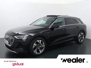 Audi e-tron 55 quattro S edition 95 kWh | 408 PK | SoH 100% | Trekhaak | Panoramadak | Top view 360 