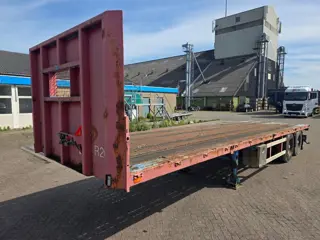 MOL BPW - Drum 10.27 Meters Long MOL 2-assige platte oplegger - BPW assen - Trommelremmen - Luchtver