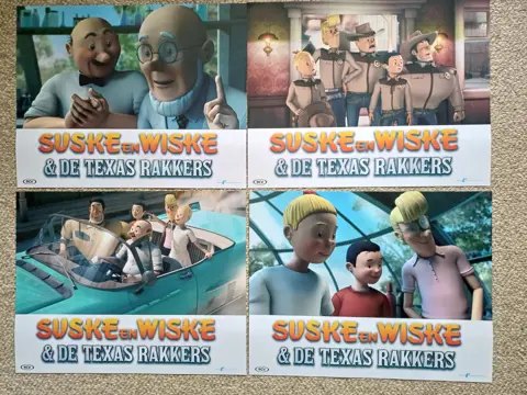 SUSKE en WISKE en de TEXAS RAKKERS lobbycard set.